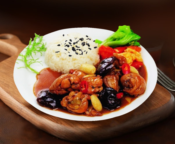 香菇滑鸡饭