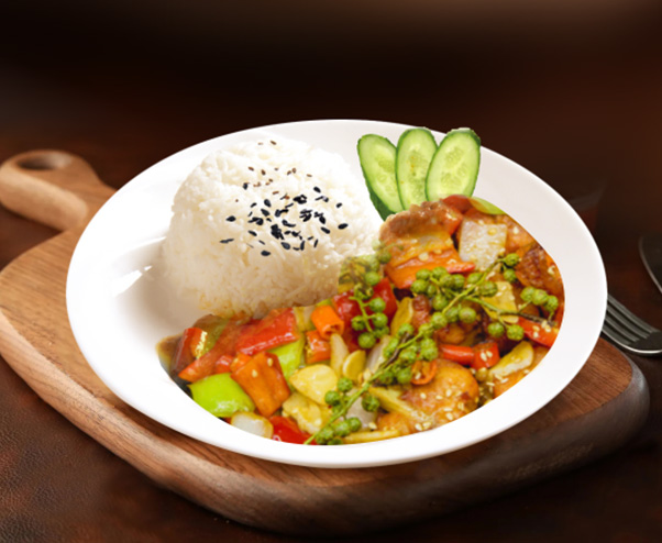 椒麻鸡饭