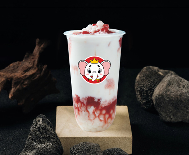 草莓雪泡蛋奶